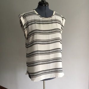 Stripped Ann Taylor Sleeveless Top